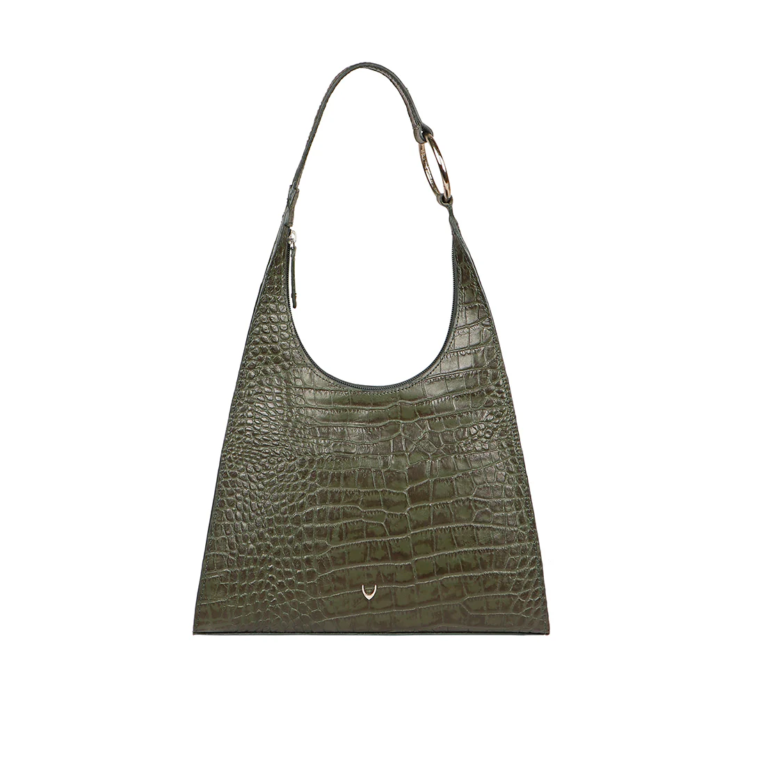 Alicia 01 Green Leather Shoulder Bag - Image 2