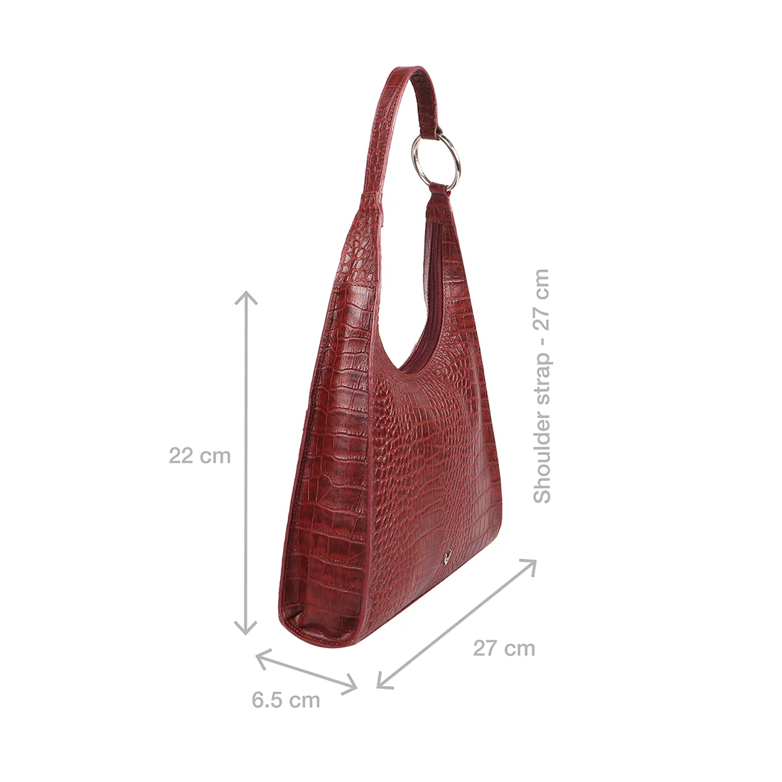 Alicia 01 Red Leather Shoulder Bag - Image 3