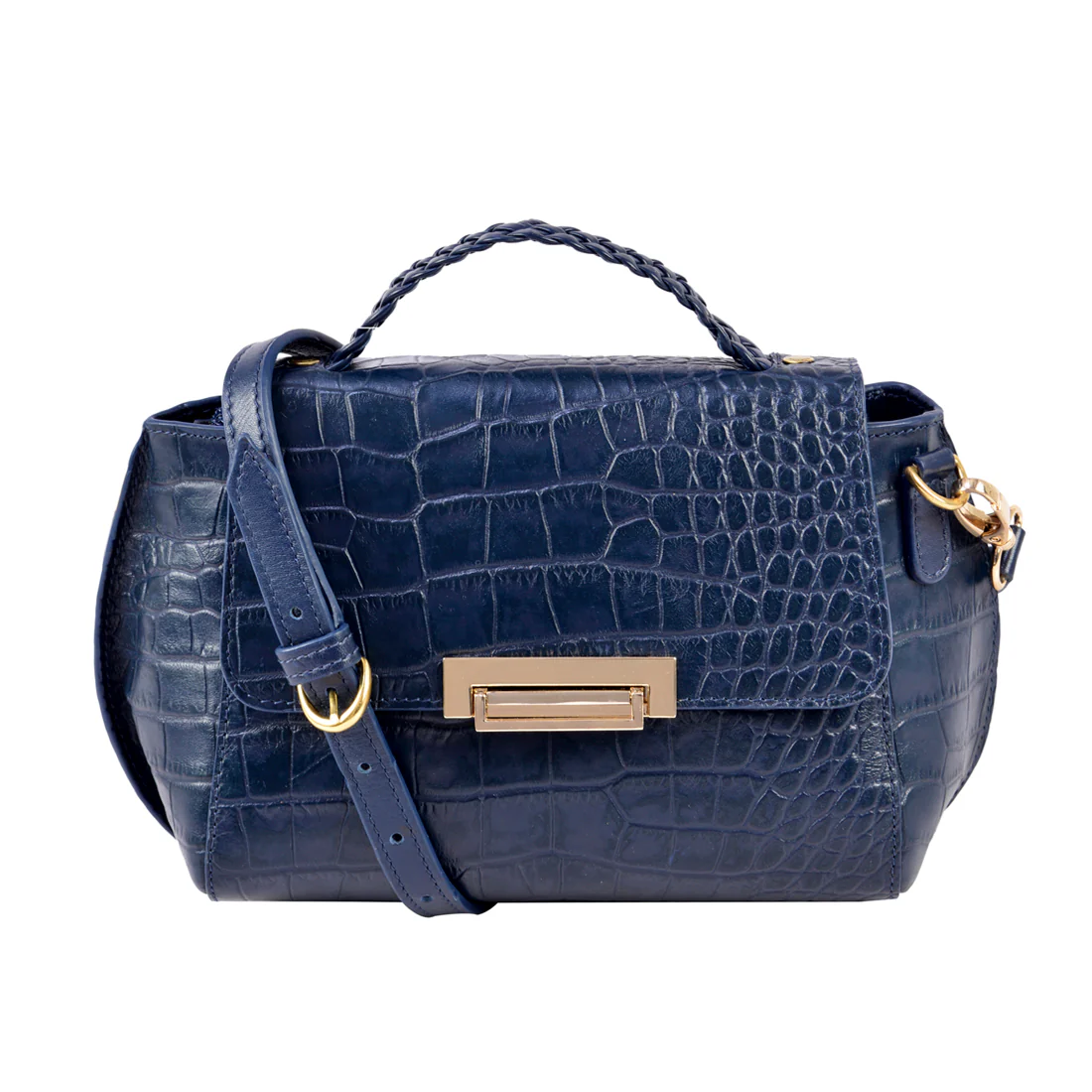 Alive 01 Blue Leather Satchel - Image 2