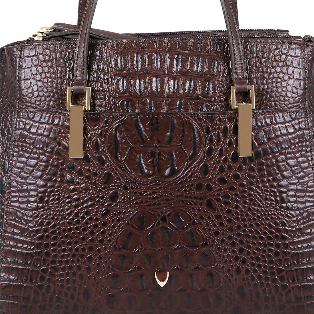 Alive 02 Brown Leather Tote Bag - Image 5
