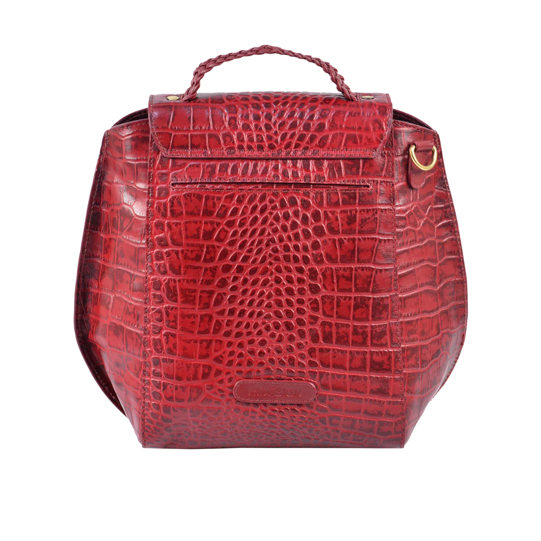 Alive 03 Red Leather Satchel - Image 3