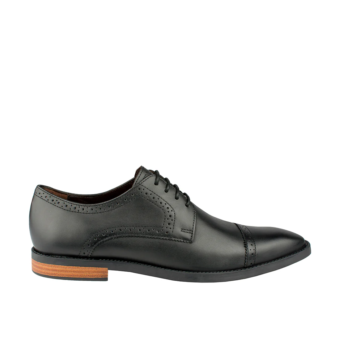 Allen Men's Black Leather Oxford - Image 3