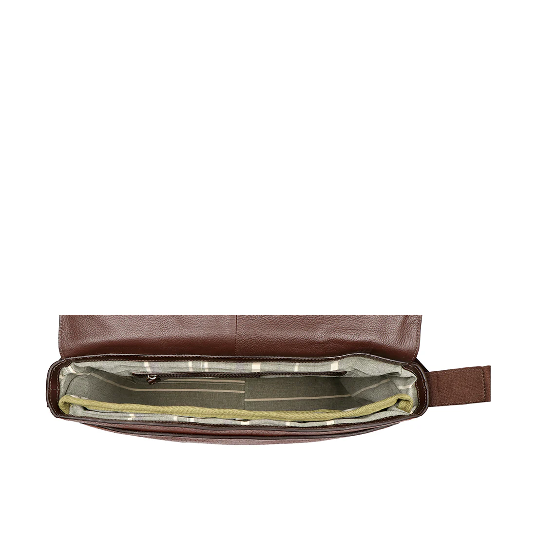 Amerigo 02 Tan Leather  Messenger Bag - Image 5