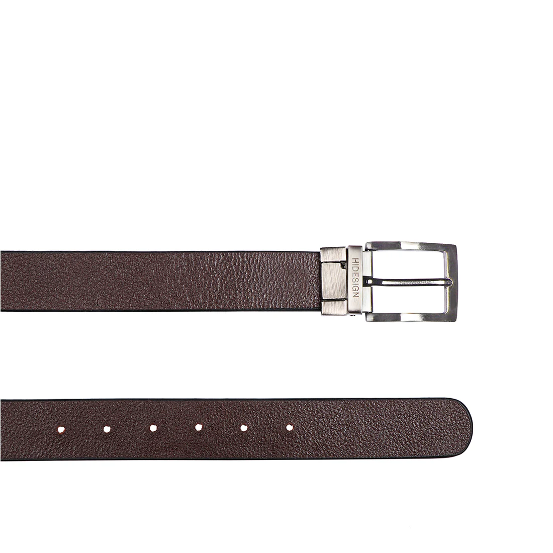 Andes 02 Men's Black Reversible Leather Belt - Image 8