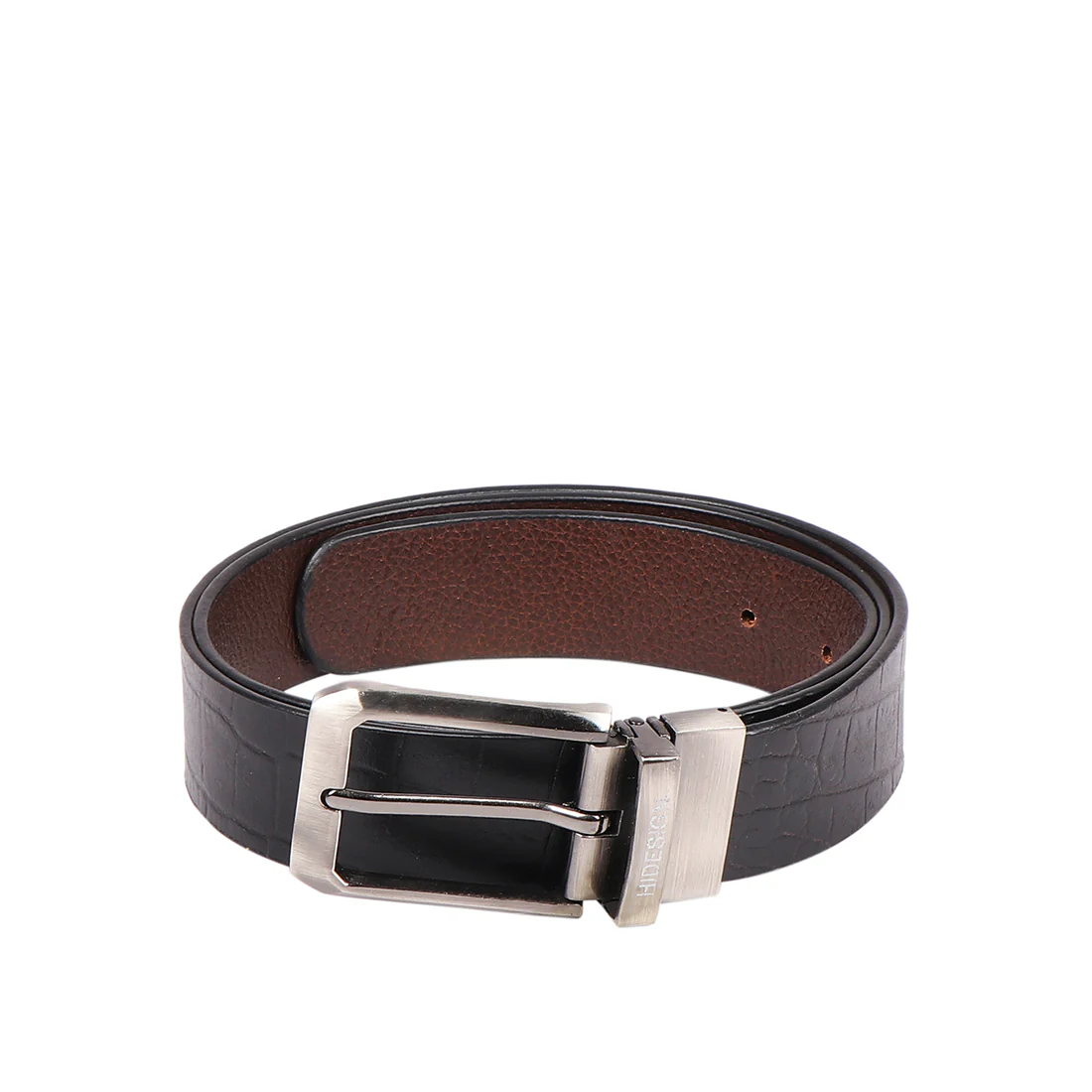 Andes 03 Men's Black Reversible Leather Belt - Image 3