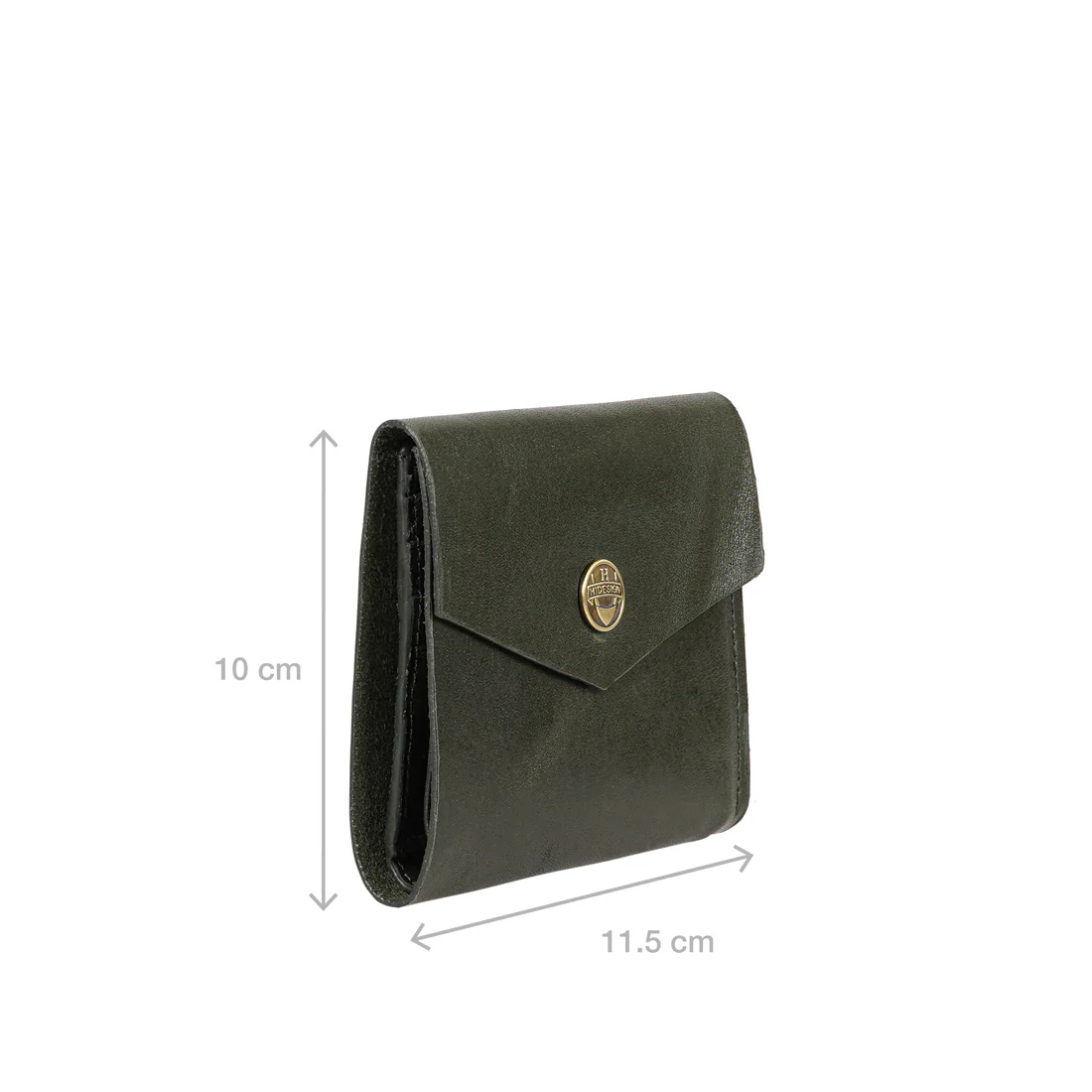 Andover W3 Green Leather Trifold Wallet - Image 4