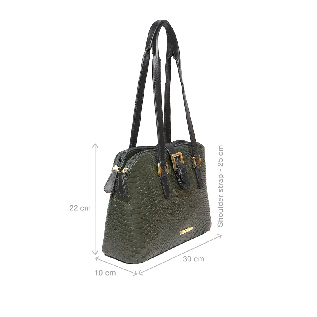 Angelina Sb 01 Green Leather Tote Bag - Image 2