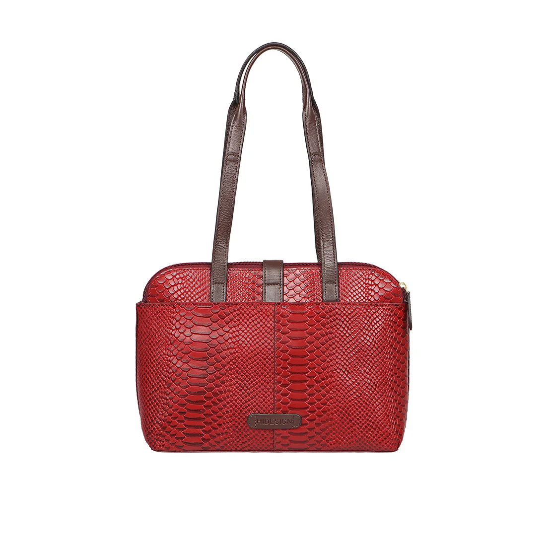 Angelina Sb 01 Red Leather Tote Bag - Image 3