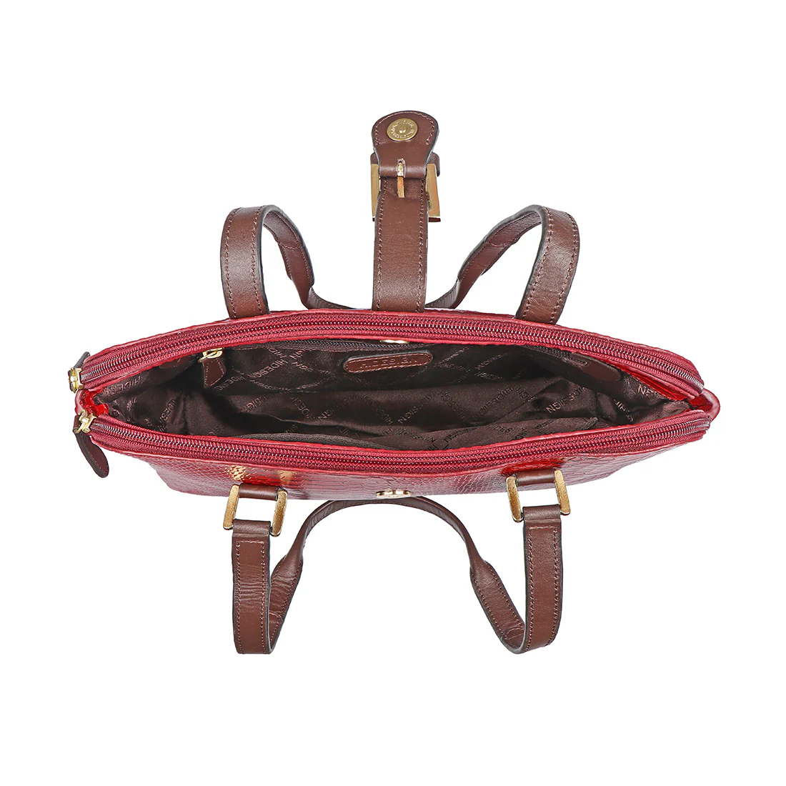 Angelina Sb 01 Red Leather Tote Bag - Image 5