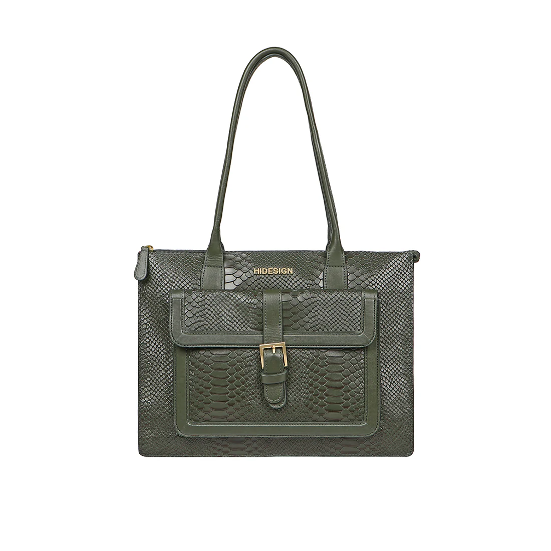 Angelina Sb 02 Green Leather Laptop Bag