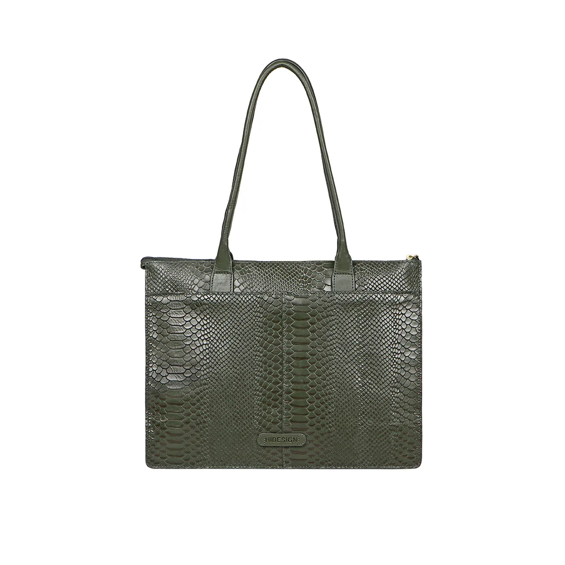 Angelina Sb 02 Green Leather Laptop Bag - Image 3