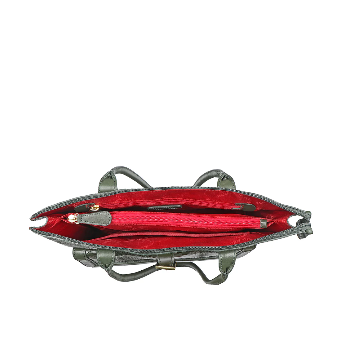 Angelina Sb 02 Green Leather Laptop Bag - Image 5