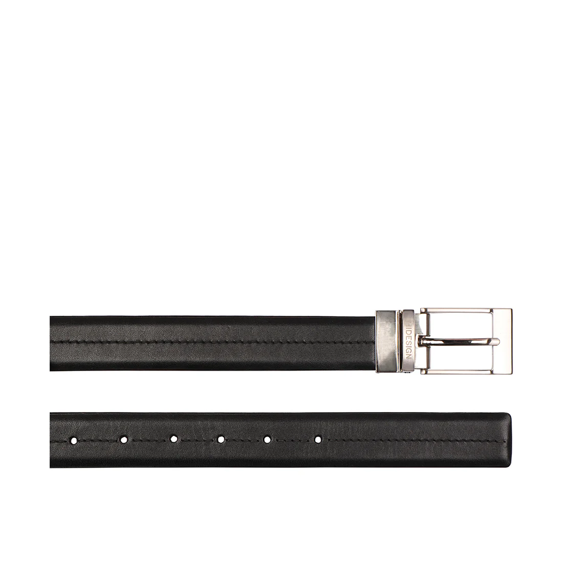 Angus Men's Black Non Reversible Leather Belt - Image 5