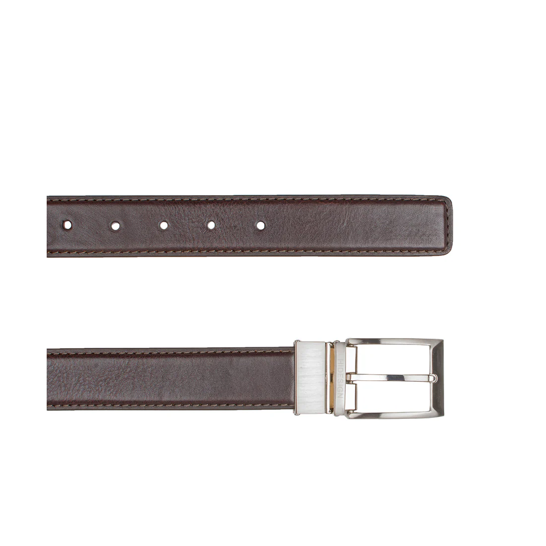 Antonio Men's Brown Reversible Leather Belt - Image 3