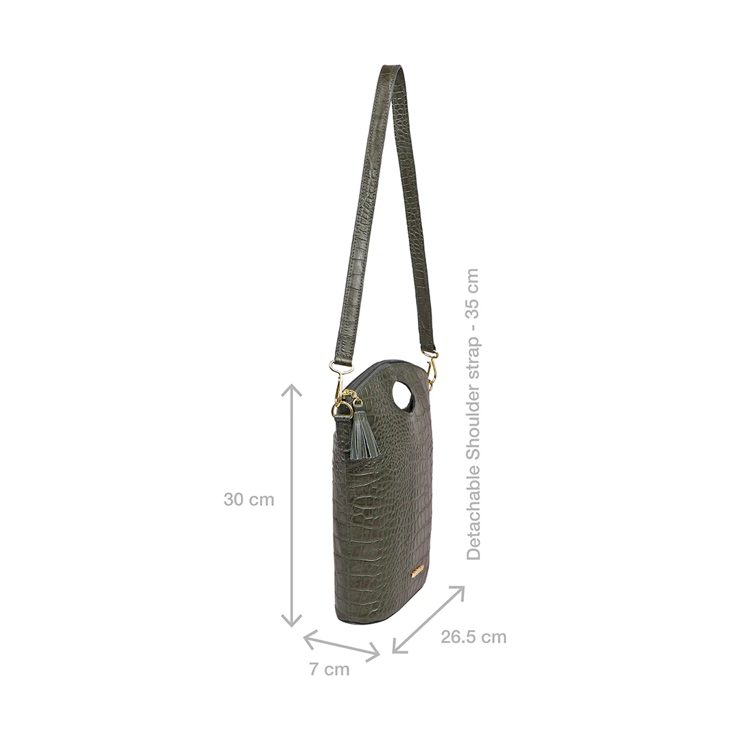 Arica 04 Green Leather Crossbody - Image 2
