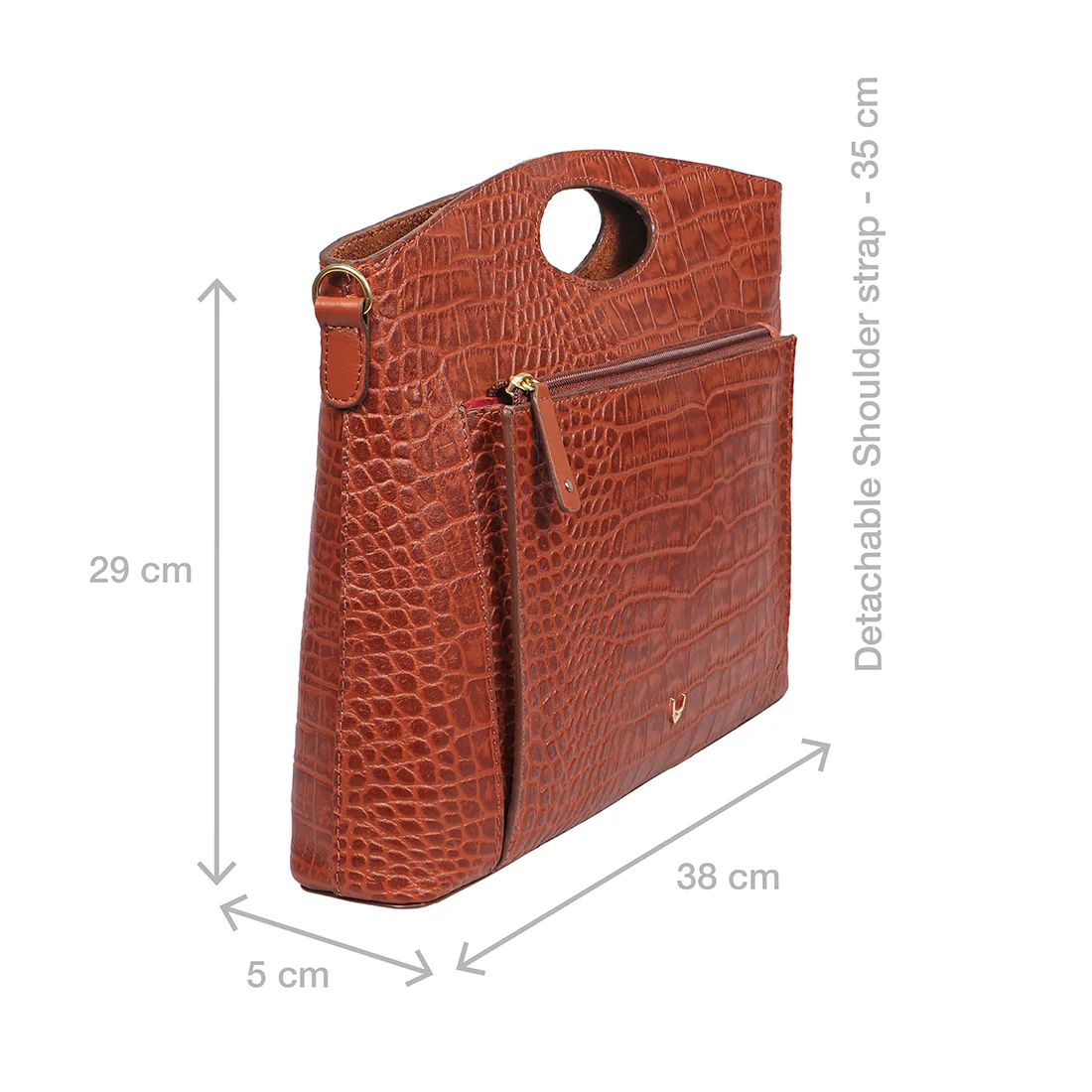 Arica 06 Tan Leather Sling Bag - Image 3