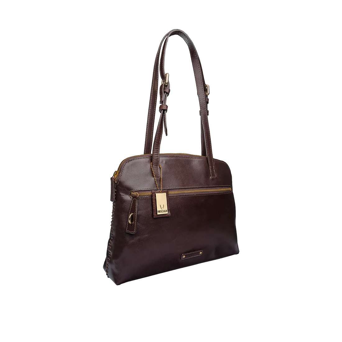 Ascot 01 Brown Leather Tote Bag - Image 2