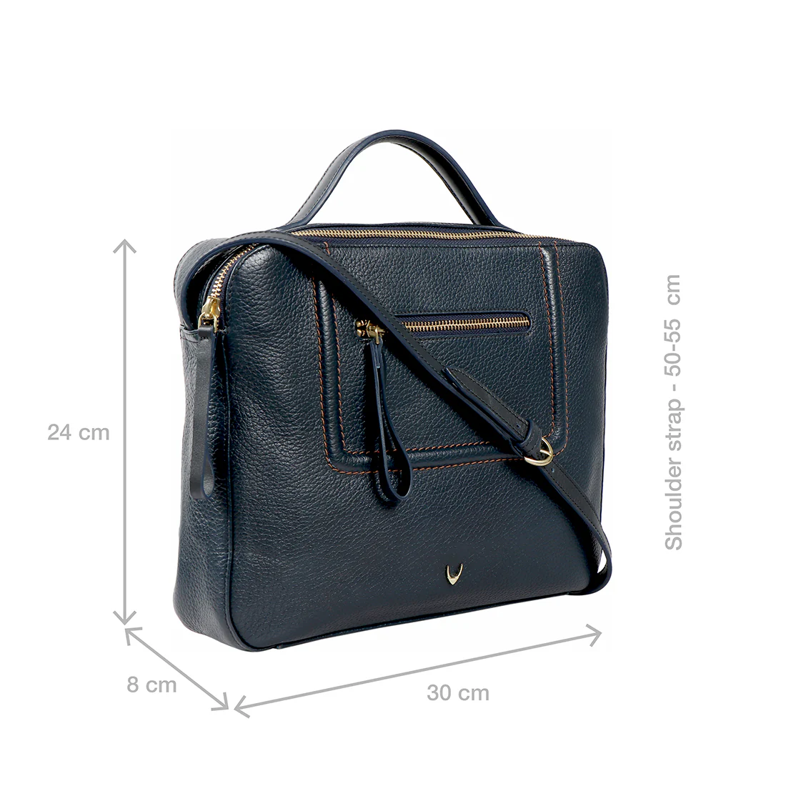 Aspen 04 Sb Blue Leather Satchel - Image 2