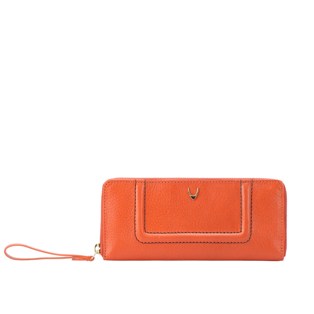 Aspen W1 Sb Orange Leather Zip Around Wallet