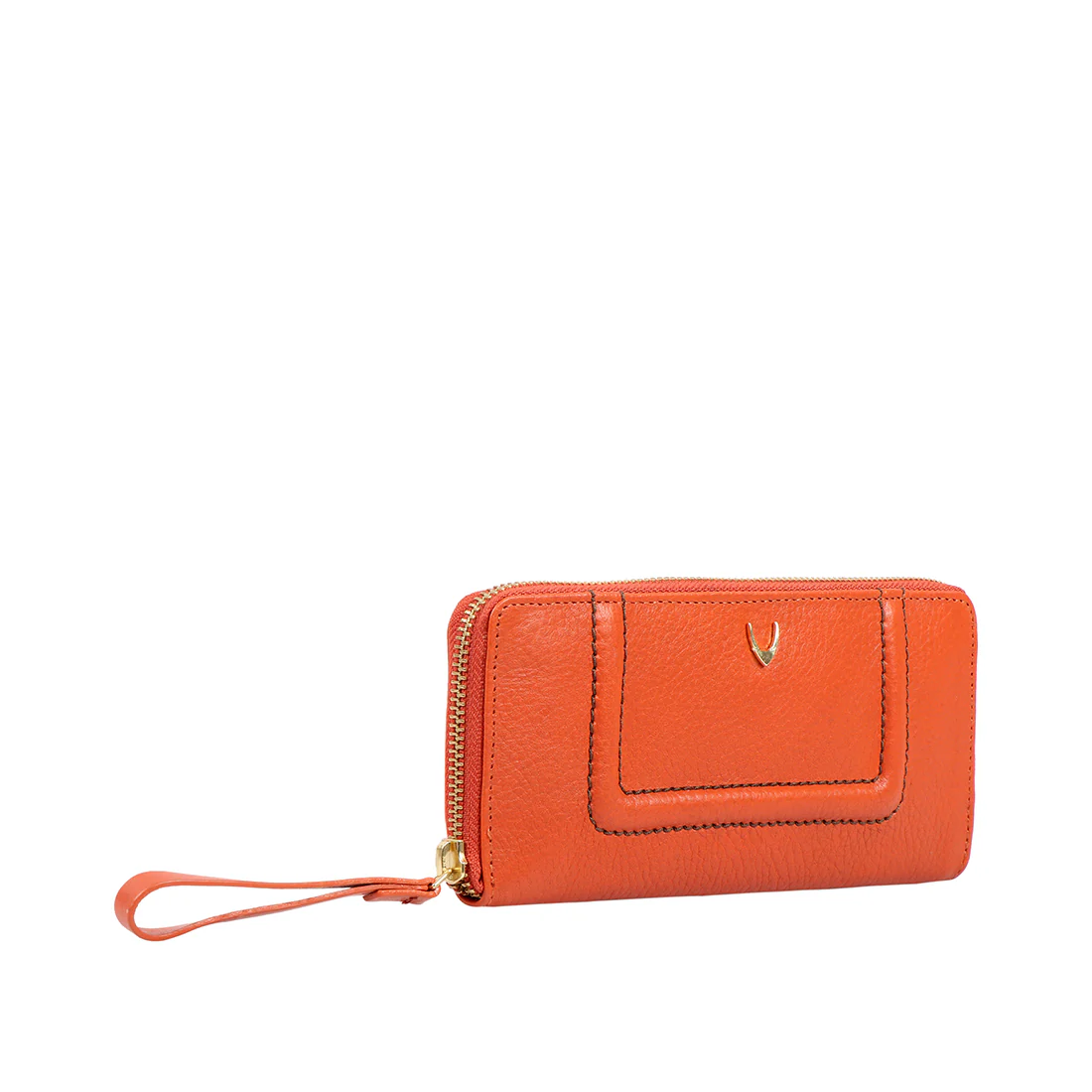 Aspen W1 Sb Orange Leather Zip Around Wallet - Image 3