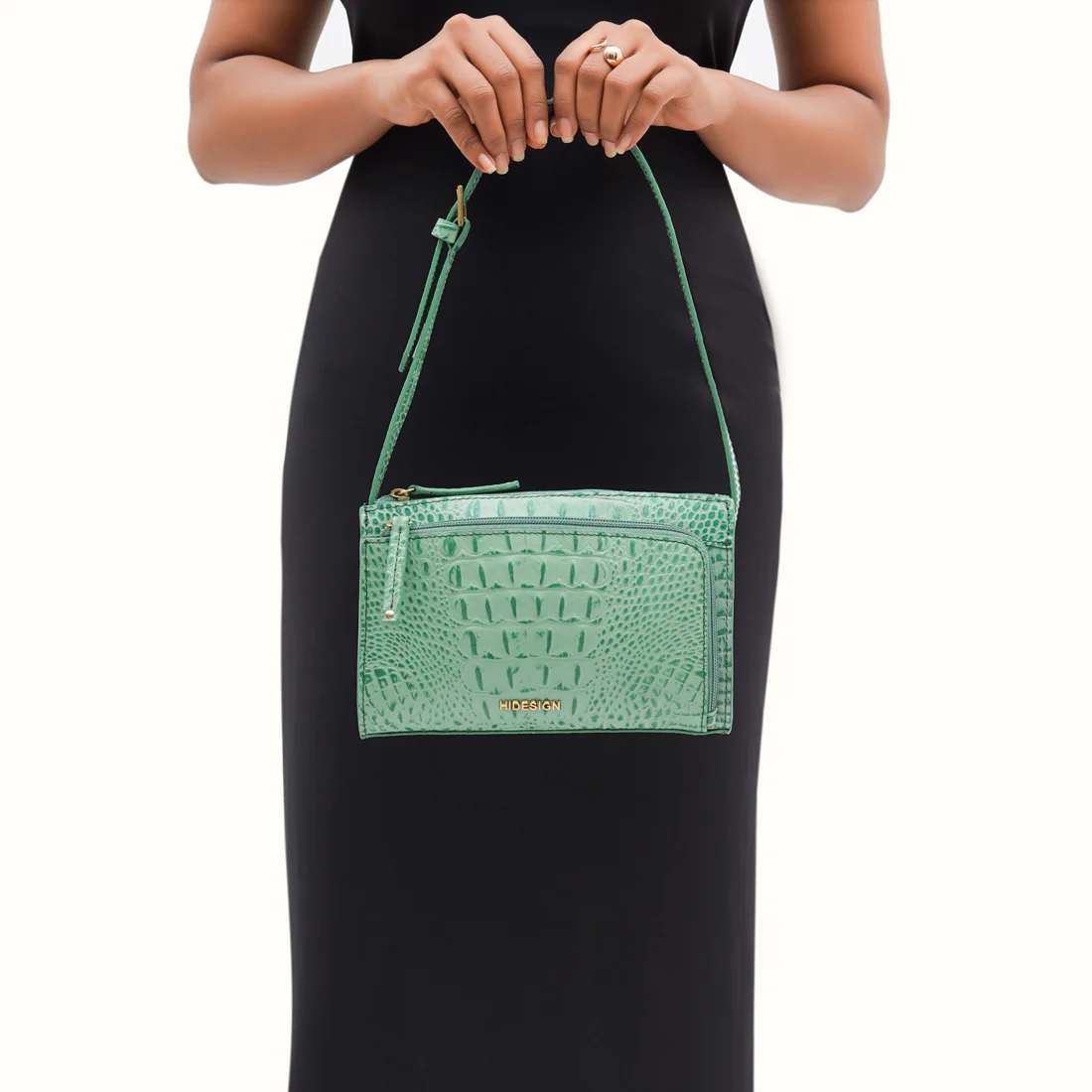 Astrid 02 Green Leather Crossbody - Image 6