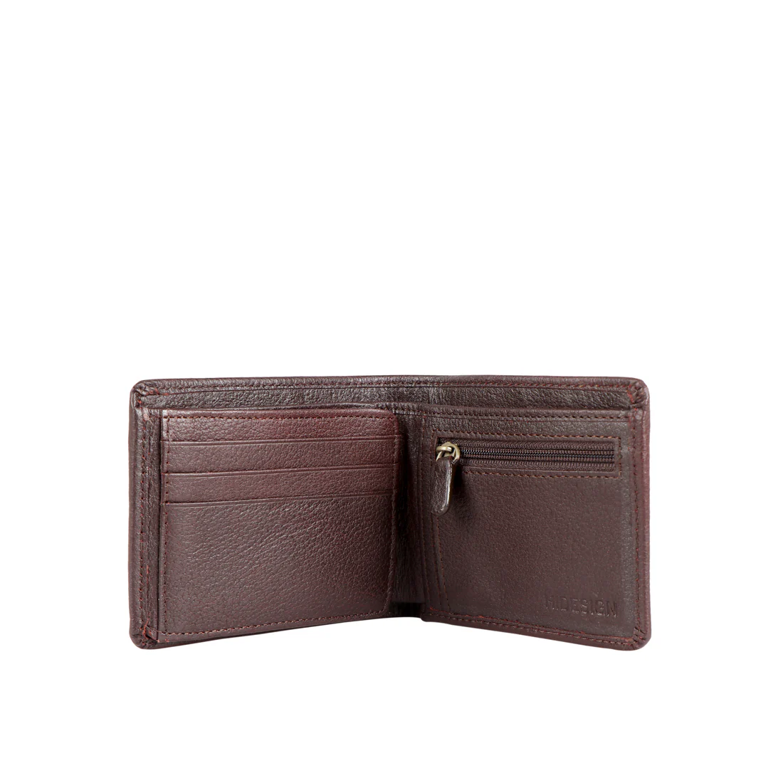 Asw004 Brown Leather Bi-Fold Wallet - Image 4
