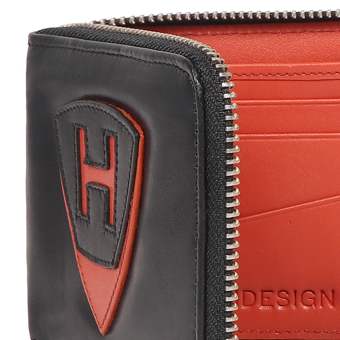 Auckland W1 Black Leather Zip Around Wallet - Image 6