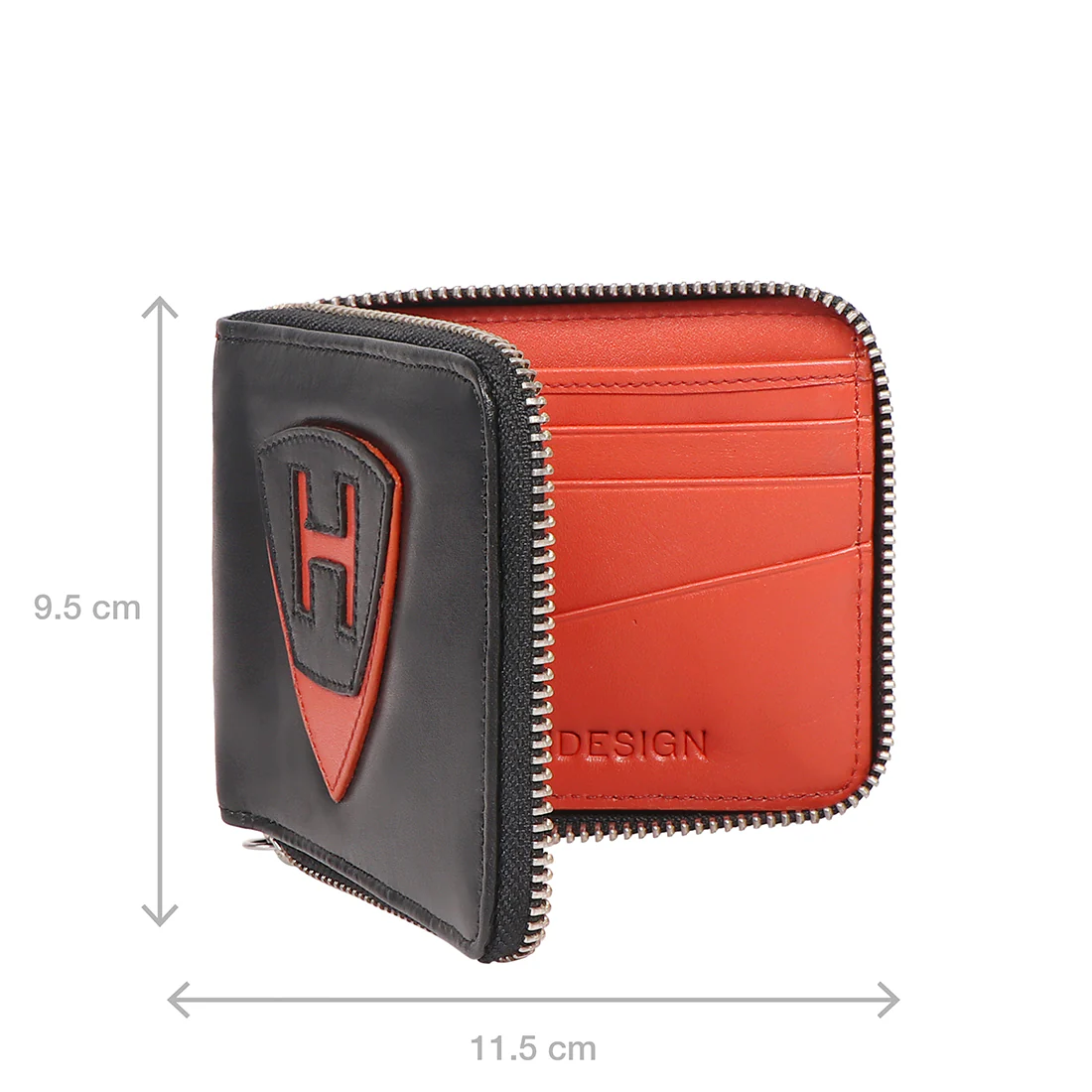 Auckland W1 Black Leather Zip Around Wallet - Image 7