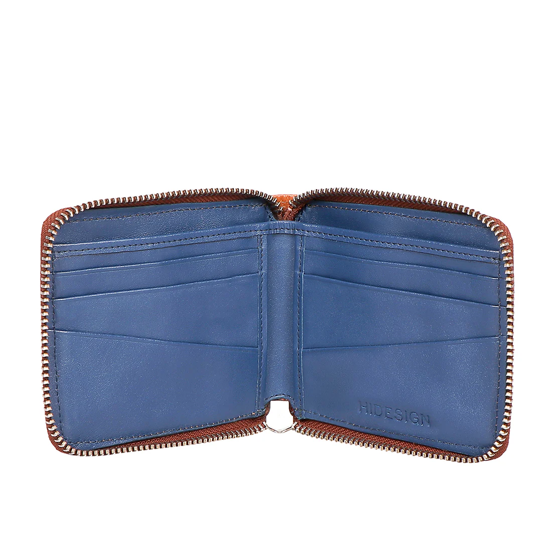 Auckland W1 Orange Leather Zip Around Wallet - Image 2