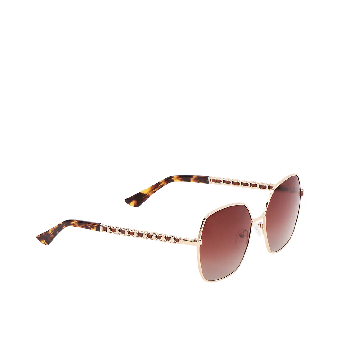 Avalon Women's Brown Rectangle Sunglasses - Image 4