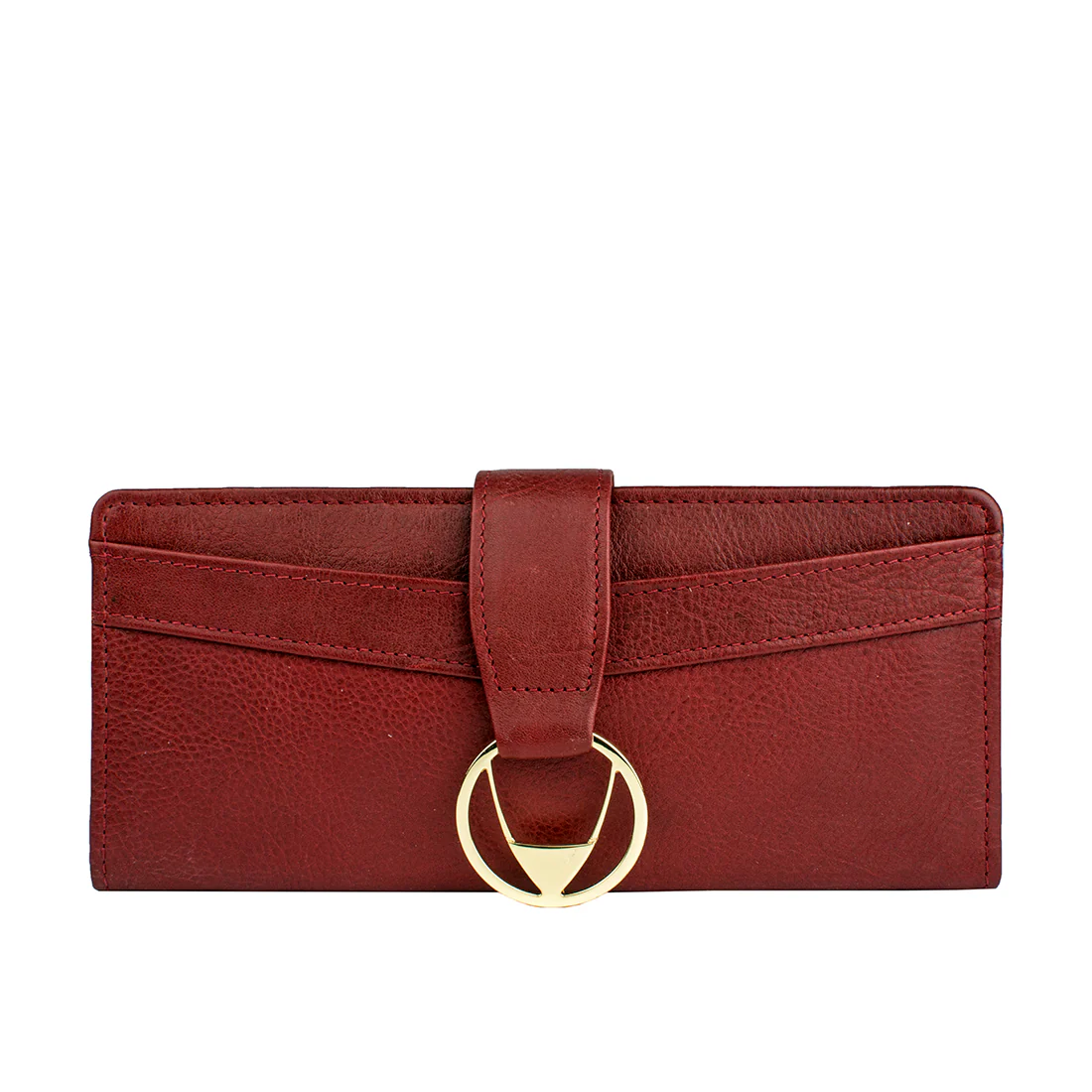 Azha W1 Red Leather Bi-Fold Wallet