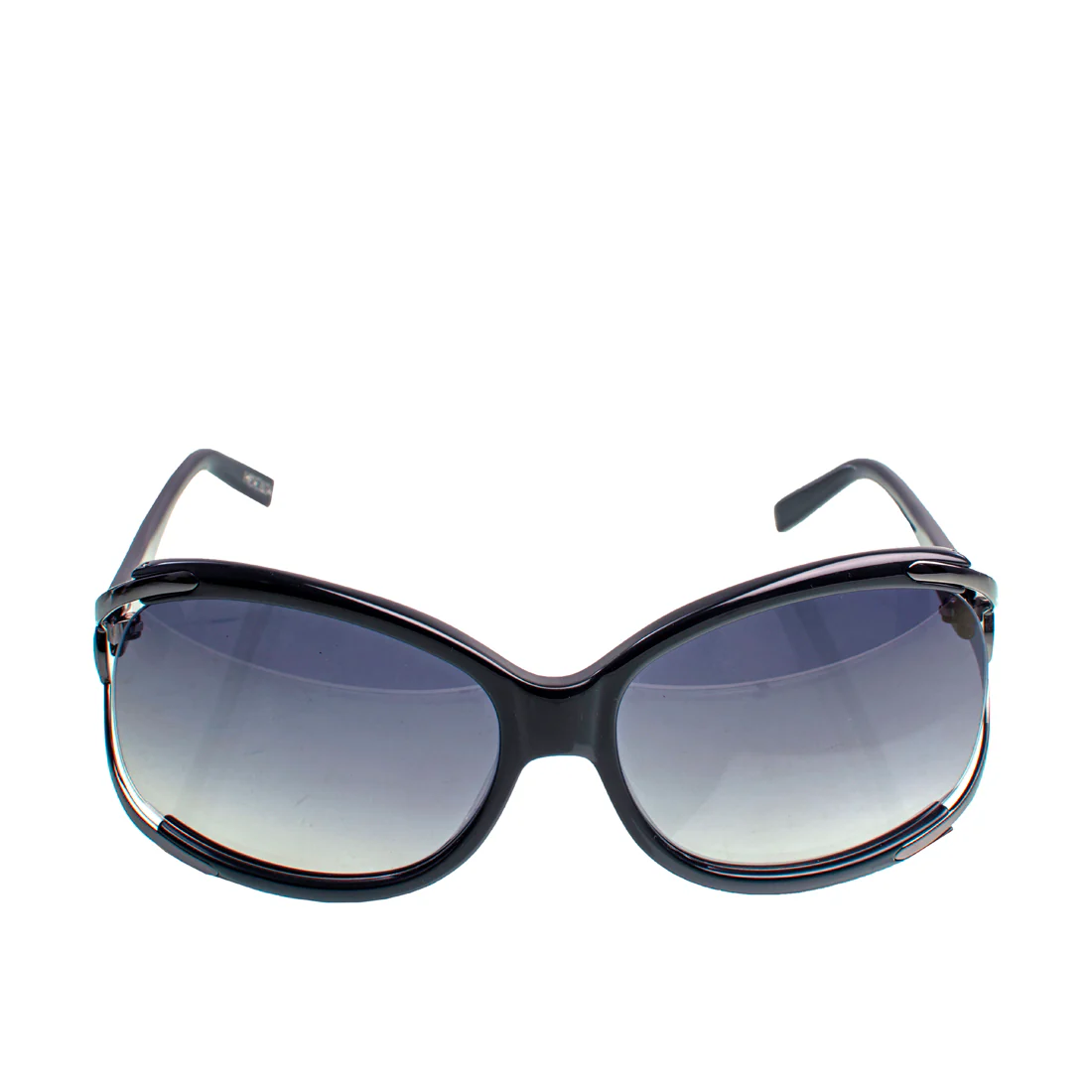Bali Women's Black Oval Sunglasses - Image 4