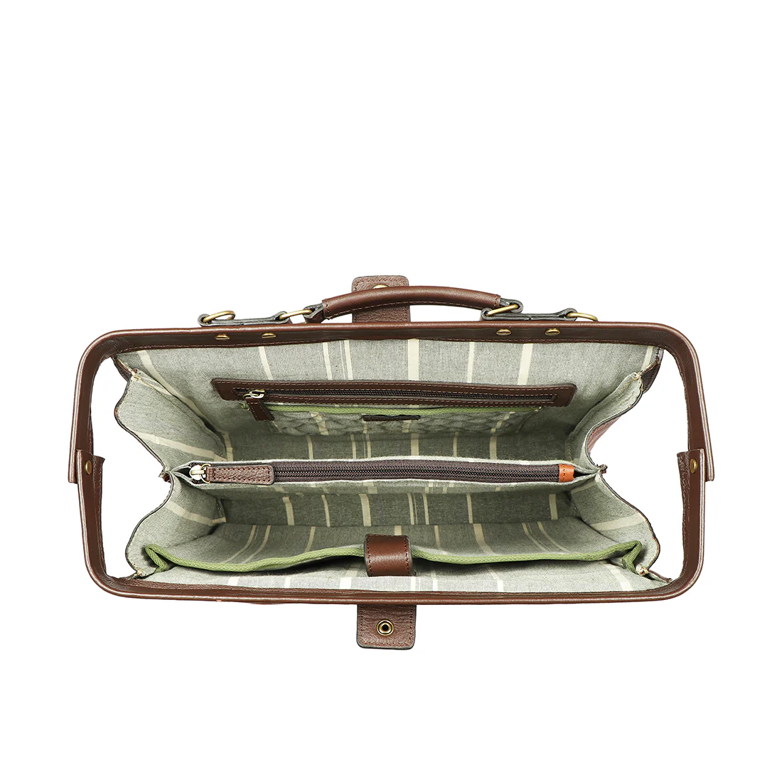 Barcelona 02 Tan Leather  Briefcase - Image 5