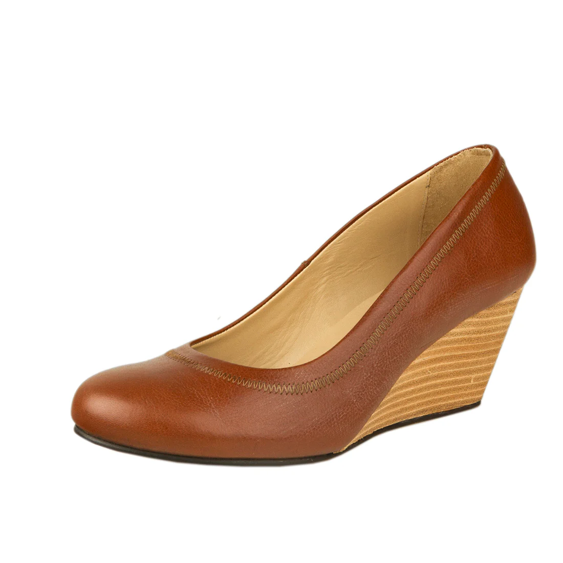 Bardot Women's Tan Leather Wedges