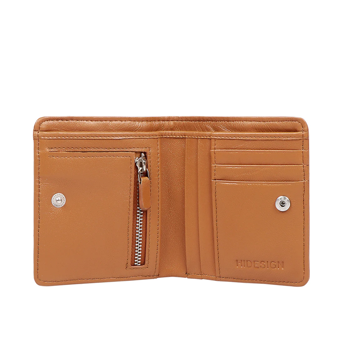 Bartoli W3 Tan Leather Bi-Fold Wallet - Image 4