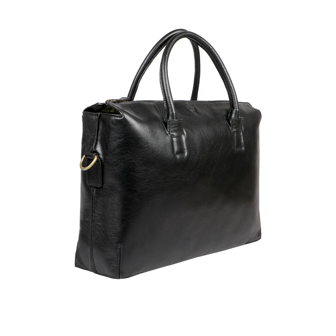 Bawa 03 Black Leather Briefcase - Image 3