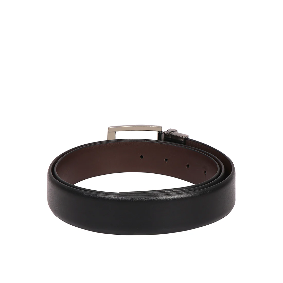 Be2209 Men's Black Reversible Leather Belt - Image 2