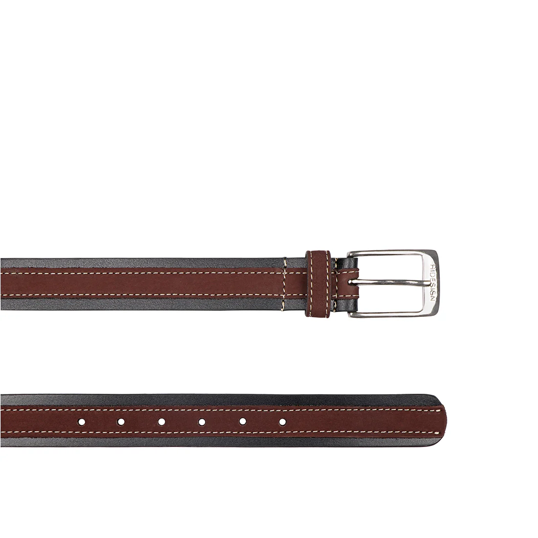 Be2220 Men's Brown Non Reversible Leather Belt - Image 3