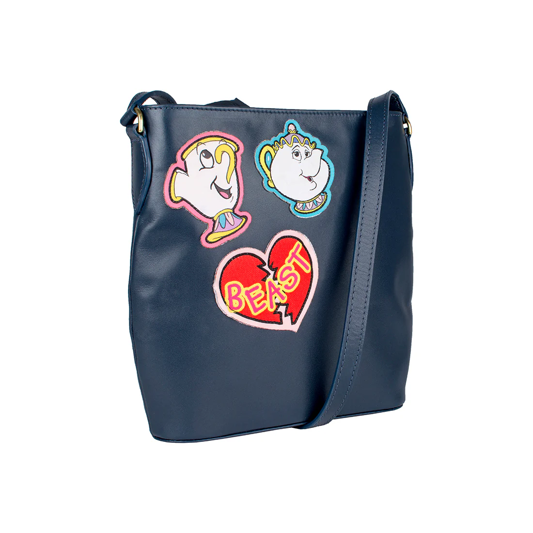 Beast 02 Blue Leather Sling Bag - Image 2
