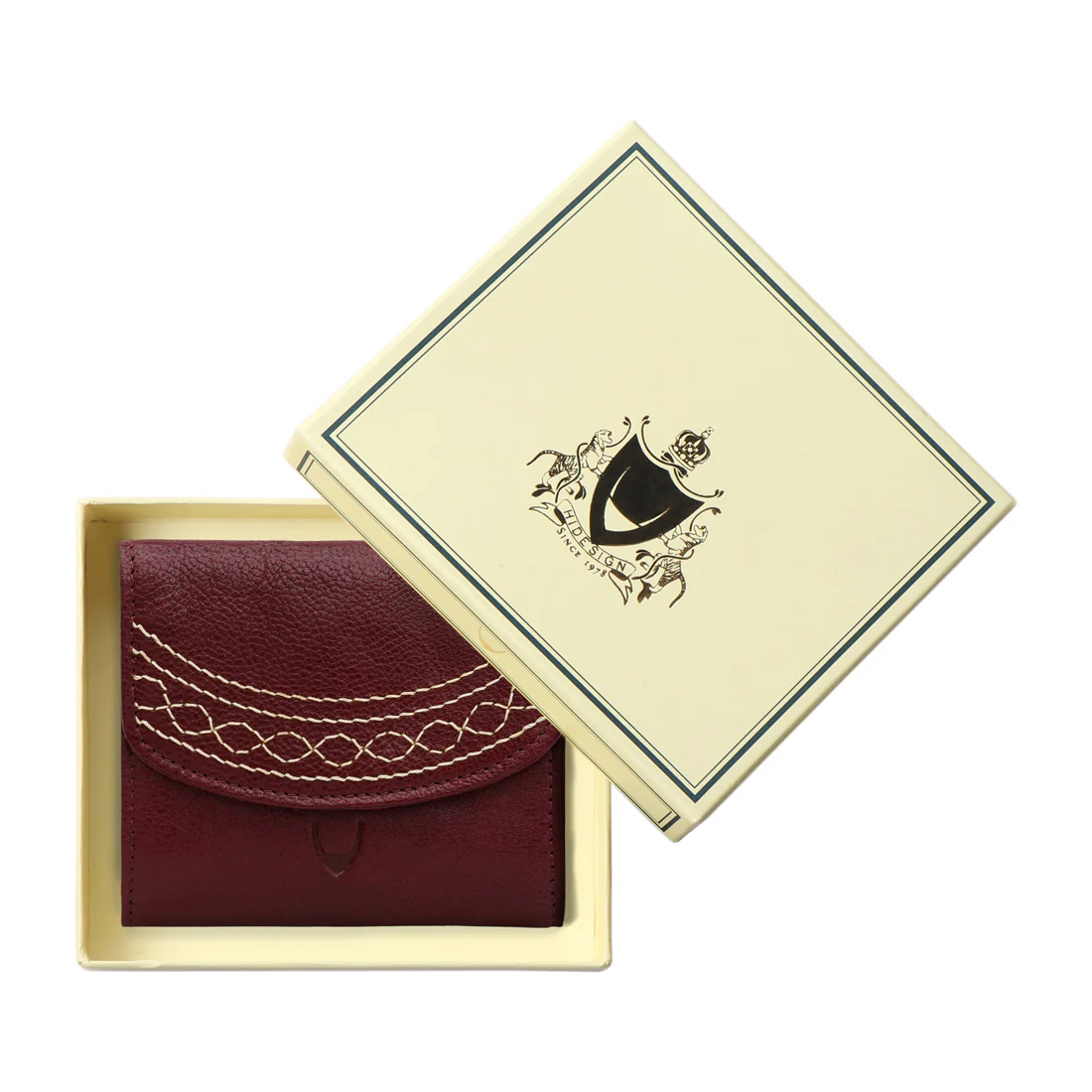 Bedouin W1 Red Leather Bi-Fold Wallet - Image 8
