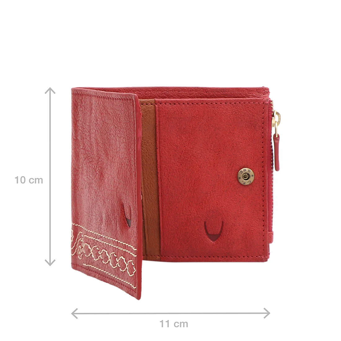 Bedouin W2 Red Leather Bi-Fold Wallet - Image 3