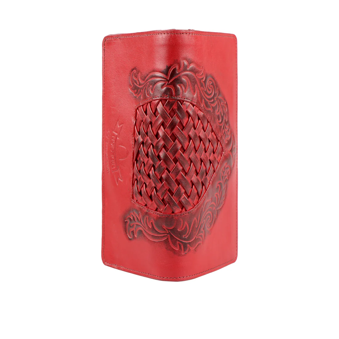 Belle Star W2  Red Leather Bi-Fold Wallet - Image 5