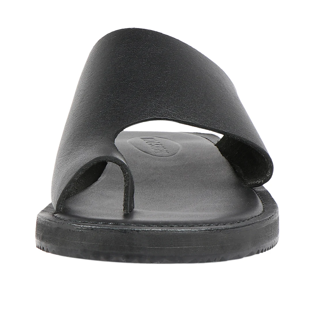 Ben Men's Black Leather Flats - Image 2