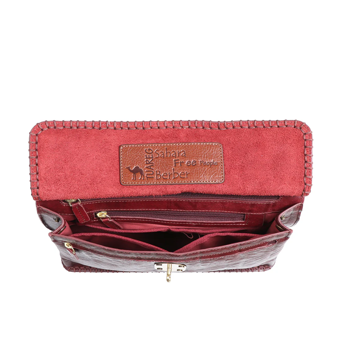 Berber - 03 Marsala Leather Shoulder Bag - Image 6