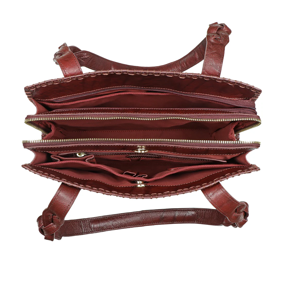 Berber - 04 Marsala Leather Shoulder Bag - Image 6