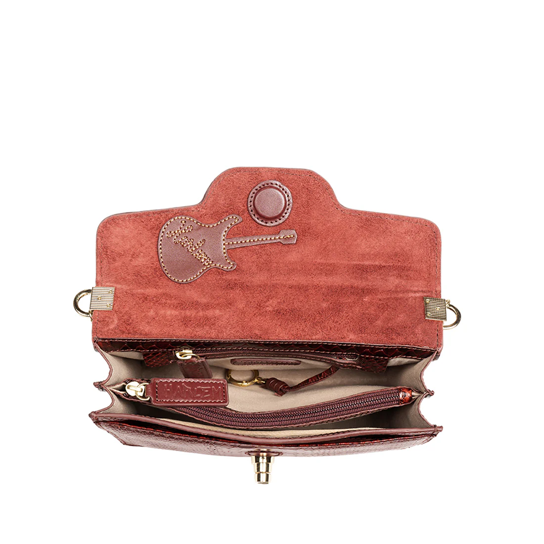 Bessie Red Leather Shoulder Bag - Image 6