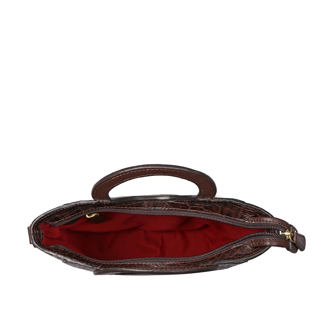 Beth 07 Brown Leather Tote Bag - Image 5