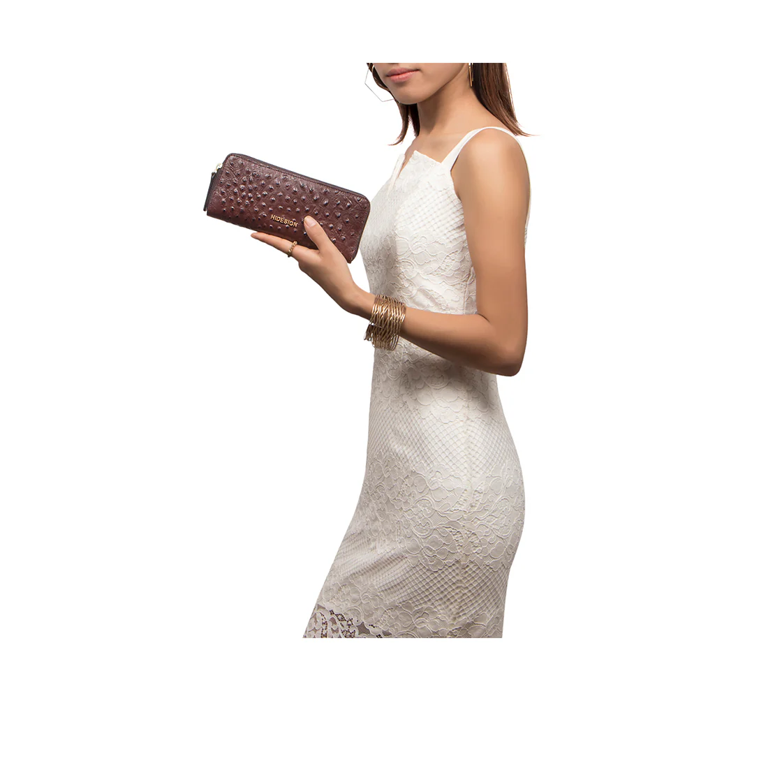 Beth W1 Brown Leather Zip Around Wallet - Image 6
