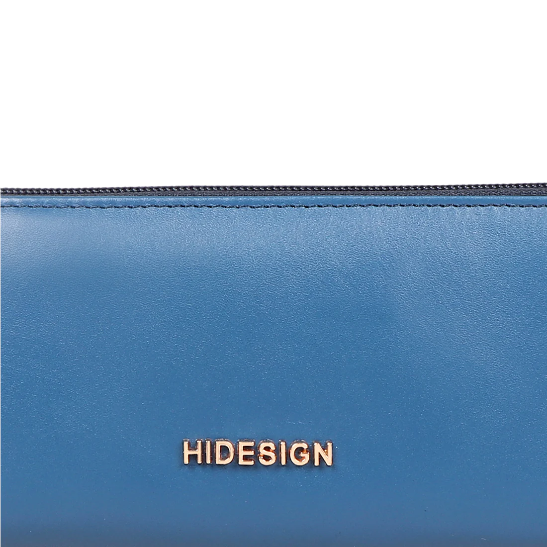 Beth W2 Blue Leather Zip Around Wallet - Image 4