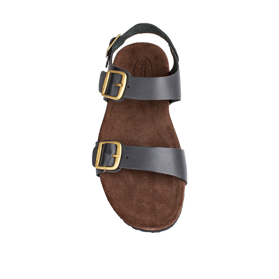 Bill N Men's Black Leather Strap Sandals - Image 4